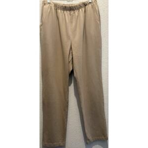 L.L. Bean Women’s Khaki Knit Pull On Pants Size Large